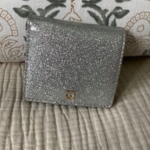 Kate spade mini silver-sparkle wallet